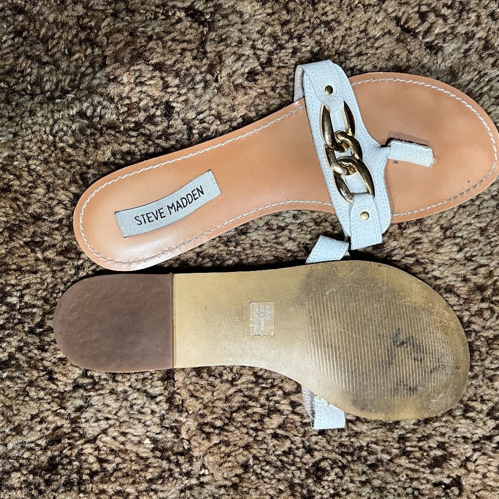White Upper Sandals